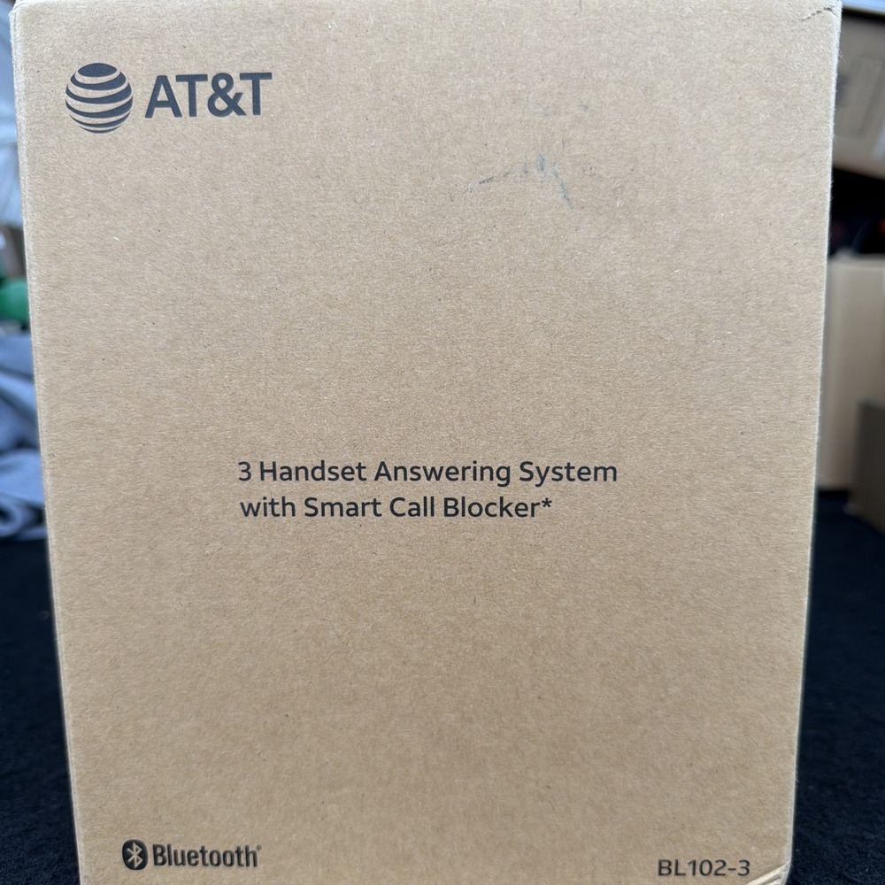 AT&T BL102-3 DECT 6.0 3-Handset Cordless House Phones with Answering Machine‎